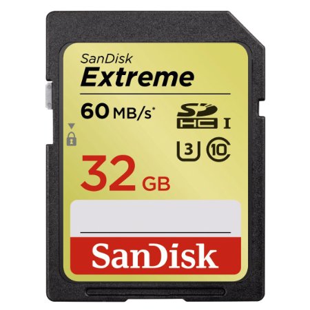 SanDisk Extreme 32GB UHS-IU3 SDHC Memory Card Up To 60MBs Read - SDSDXN-032G-G46 Older Version