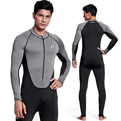 Zionor Full Body Sport Rash Guard Dive Skin Suit for Swimming Snorkeling Diving Surfing with UV Sun Protection Long-Sleeve for Women