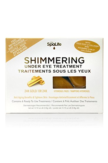 SpaLife Anti-Aging Under Eye Treatments - 6 Pack (Gold W/ Collagen)