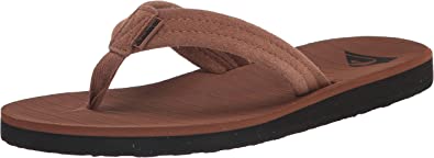 Quiksilver mens Carver Suede 3 Point Flip Flop Athletic Sandal Sandal