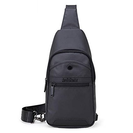 Arctic Hunter Men's Waterproof Crossbody bag 2016 Cycling Hiking Backpack black Shoulder Chest Bag Daypacks