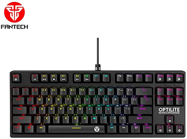 Fantech Model MK872 RGB Optical Mechanical Keyboard 87 Blue Keys Waterproof