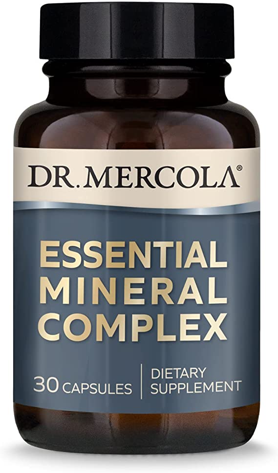 Dr. Mercola Essential Mineral Complex Dietary Supplement, 30 Servings (30 Capsules), non GMO, Gluten Free, Soy Free