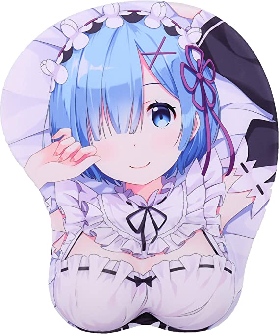 Re: Zero Rem 3D Anime Mouse Pads with Wrist Rest Gaming Mousepads 2Way Skin (MK0017)