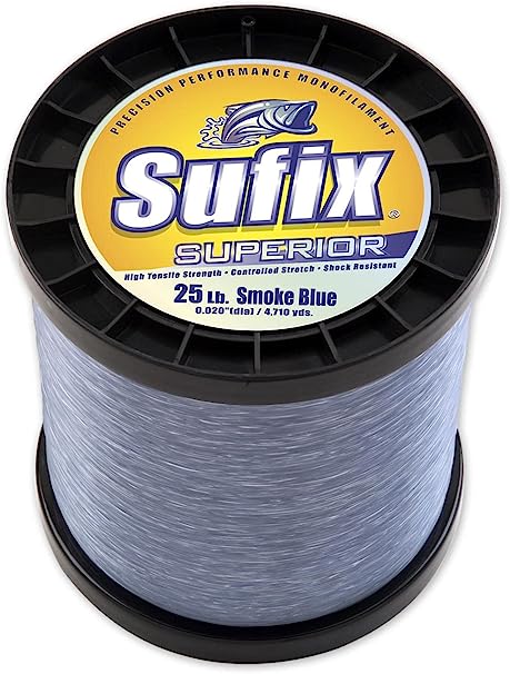 Sufix Superior 40 lb (Smoke Blue, Size- 370 YD Spool)