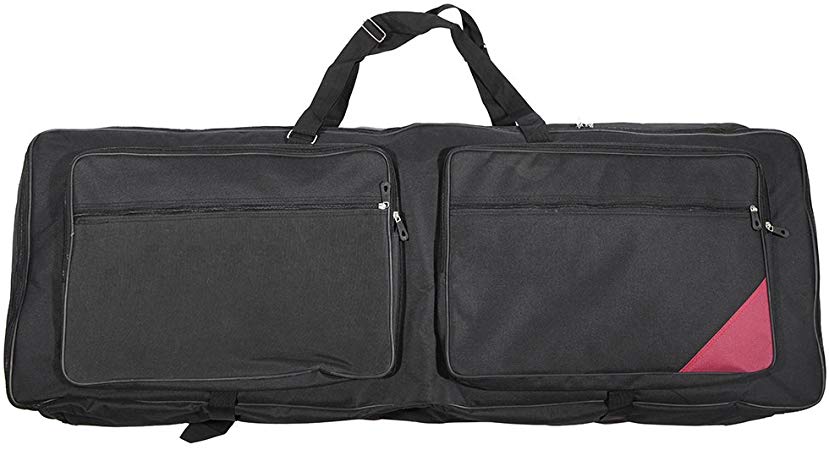 ammoon 73-Key 76-Key Keyboard Electric Piano Organ Gig Bag Soft Case 46.4" * 16.5" Durable 600D Cloth PE Foam Padded Dual Zipper