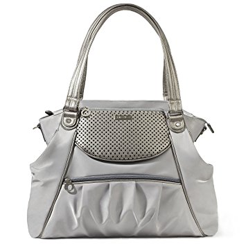 Skip Hop Studio Select Day-to-Night Diaper Satchel, Pewter