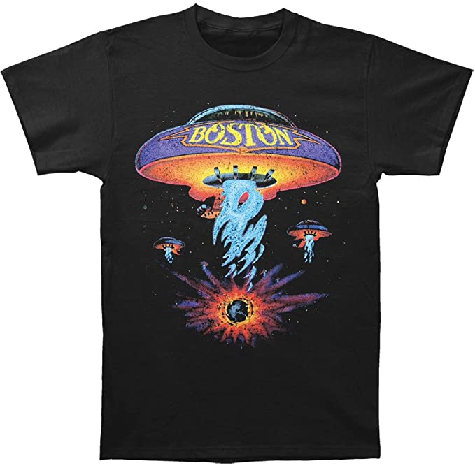 Boston Spaceship Classic Rock Album Cover Adult T-Shirt