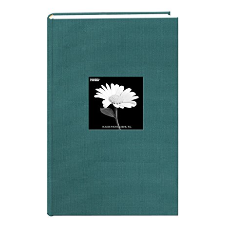 Fabric Frame Cover Photo Album 300 Pockets Hold 4x6 Photos, Majestic Teal
