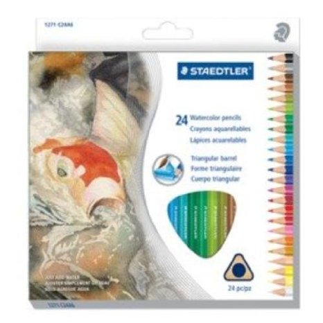 STAEDTLER Watercolour Pencil, 24 Pack (1271 C24A6)