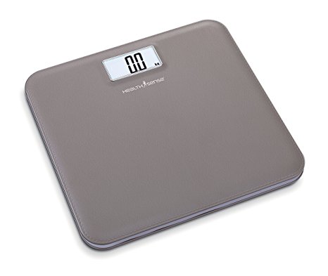 Health Sense PS130 Leather Lite Digital Personal Weighing Scale (Brown)