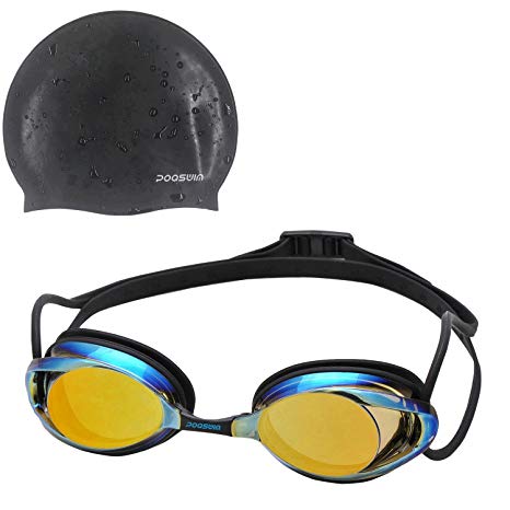 Poqswim Vanquisher 2.0 Mirrored And Clear Lens Swim Goggles