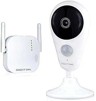 Night Owl Security 4 Channel 1080p HD Wireless Gateway with 16GB microSD Card and 1 Indoor Camera, White (WG4-1I-16SD)