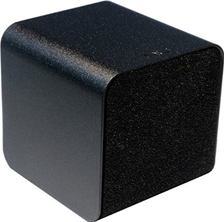 Nuforce CUBE-SPEAKER-BLACK Portable Speaker with Headphone Amplifier and Audiophile-Grade USB DAC (Black)