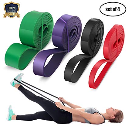 LEEKEY Resistance Band Set, Pull Up Assist Bands - Stretch Resistance Band - Mobility Band - Powerlifting Bands Resistance Training, Physical Therapy, Home Workouts