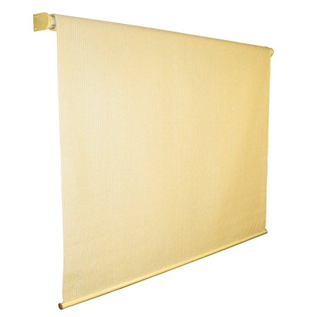 Coolaroo Exterior Roller Shade, 6 by 6-Foot, Almond