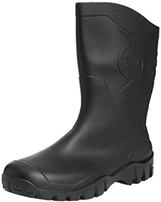 Dunlop Half-Height-Wide Calf Short Welly- In Green Or Black