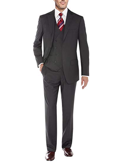Salvatore Exte Mens Suit Vested Three Piece Blazer Jacket Dress Vest Plus Pants