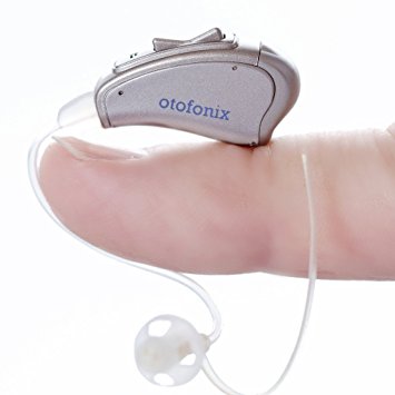 Otofonix Personal Sound Amplifier, Digital Feedback Cancellation, Noise Reduction (Left Ear, Gray)