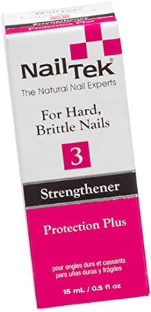 Nail Tek Protection plus 3 for hard brittle nails, 0.5 fl. Oz.