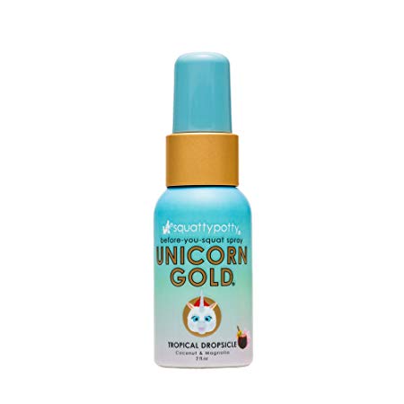 Squatty Potty Unicorn Gold Toilet Spray, 2 oz, Tropical Dropsicle