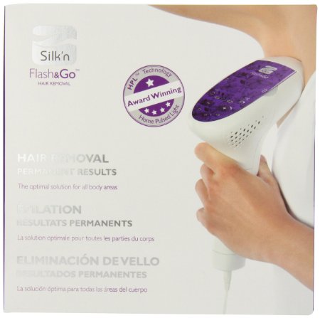 Silkn Flash and Go All Over Hair Removal Device with Bonus Cartridge