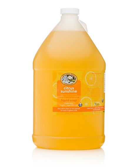 Oregon Soap Company - Liquid Castile Soap, Certified Organic and Natural Ingredients, Concentrated Multipurpose Soap (1 Gallon (128 oz), Citrus Sunshine)