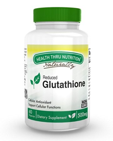 Glutathione Reduced GSH 500mg 60 Vege-Capsules (as NutriGlo®)