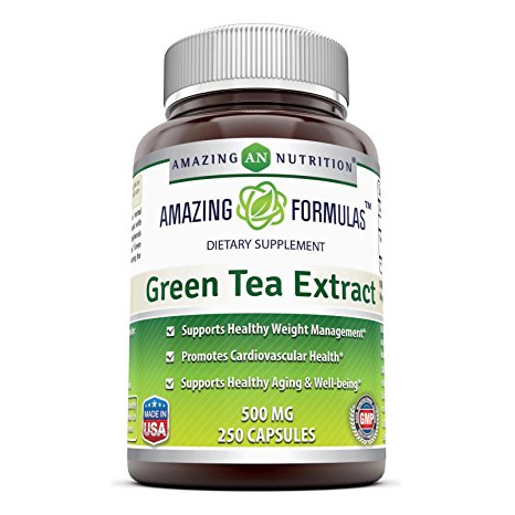 Amazing Formula Green Tea Extract 500 Mg 250 Capsules