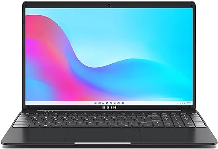 SGIN Laptop 15.6 Inch 8GB RAM 256GB SSD Storage, Laptop Celeron Quad-Core Processor(Up to 2.8GHz), PC Notebook with 2xUSB 3.0, Dual Band WiFi, Bluetooth 4.2