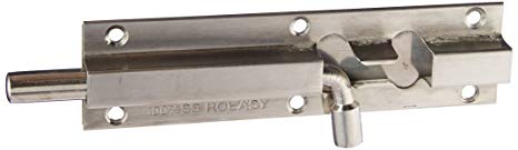 NELPLA Heavy-Duty Thickened Stainless Steel Door Latch Sliding Lock Barrel Bolt (6")