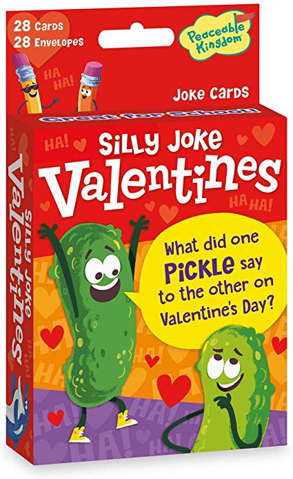 Peaceable Kingdom Silly Joke Valentines - 28 Card Pack