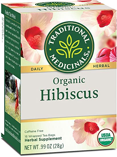 Traditional Medicinals Organic Hibiscus Tea, 16 Tea Bags