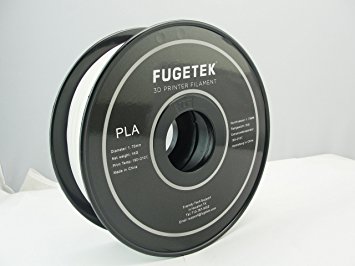 Fugetek 3D Printer Professional Filament PLA,1 KG / 2.2 lbs Spool, 1.75 mm Diameter, Vacuum Sealed, (White)
