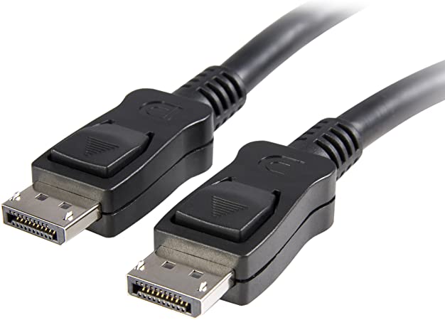 10 ft DisplayPort 1.2 Cable with Latches - 4K x 2K (4096 x 2160) @ 60Hz - DPCP & HDCP - Male to Male DP Video Monitor Cable (DISPLPORT10L)