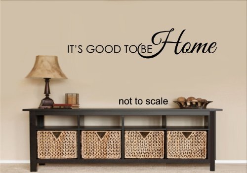 IT'S GOOD TO BE HOME WALL DECAL LETTERS STICKER HOME DECOR