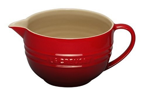 Le Creuset PG4000-1667 Stoneware Batter Bowl, 2-Quart, Cerise