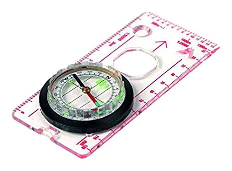 Highlander Deluxe Lightweight Map Ruler Compass Mens