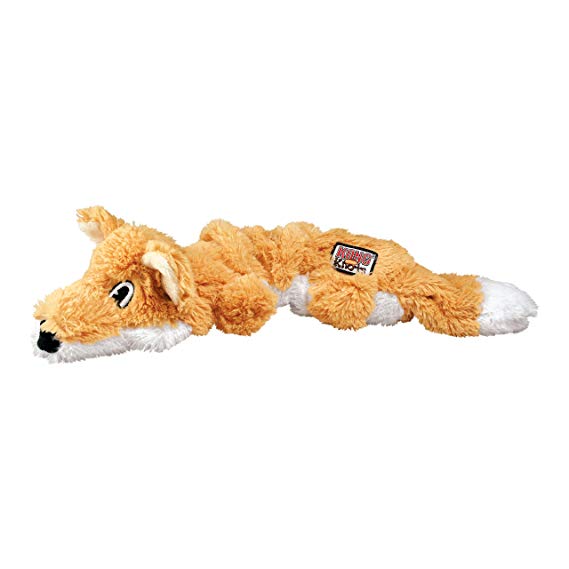 KONG Scrunch Knots Fox Dog Toy