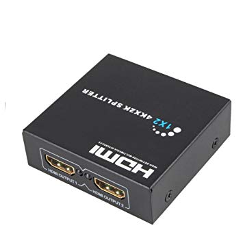 Eachbid HD Version 1.4 HDMI 1 in 2 Outputs Duplicator Amplifier Splitter Full HD 4K 2K Adapter for HD TV 3D Screen US