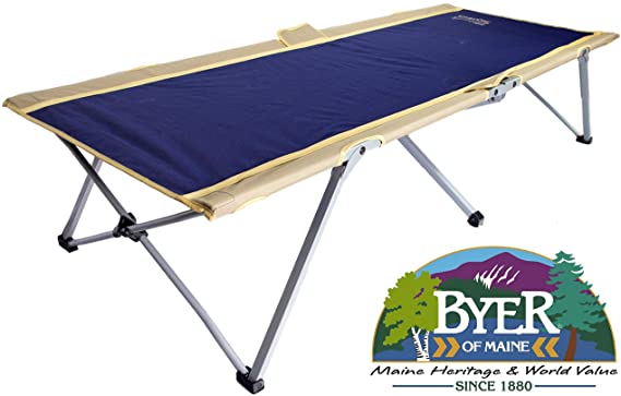 Byer of Maine Easy Portable Folding Cot, One Size, Tan