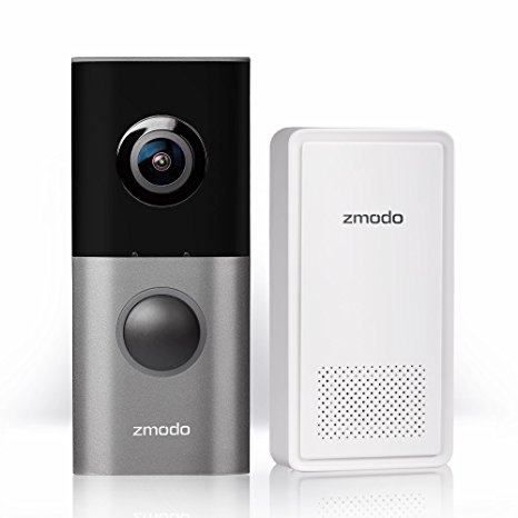 Zmodo Greet Pro Smart Video Doorbell with WiFi Extender, Full HD 180 Degree Wide Angle Camera, Dual Band 5GHz/2.4GHz Capability