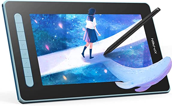 Drawing Tablet with Screen - 12 inch Graphic Tablet XP PEN Artist 12 2nd, Digital Drawing Pad with Innovative X3 Chip for Art Design, Fully-Laminated Display Compat with Windows, Apple, Android(Blue)