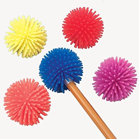 Dozen Ball Pencil Tops Fidget