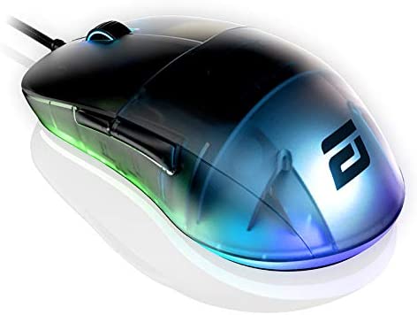 ENDGAME GEAR XM1 RGB Gaming Mouse - PMW3389 Sensor RGB Mouse Lighting 50 to 16,000 CPI Mouse with Side Buttons 60M Switches Wired Computer Mouse 2.75 oz Lightweight Gaming Mouse - Dark Frost