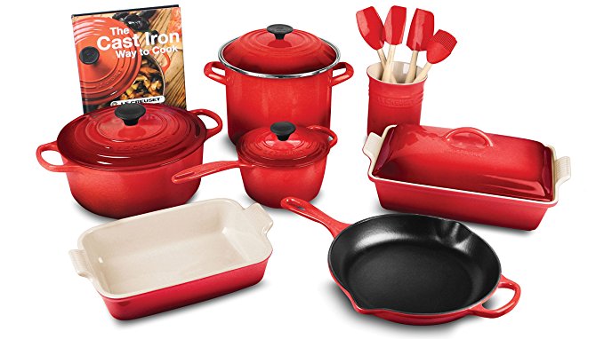 Le Creuset Cerise 16-piece Cookware Set (Cherry Red)