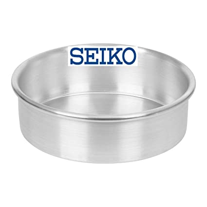 SEIKO Aluminium Baking Round Cake Pan/Mould for Microwave Oven - 6 Inch