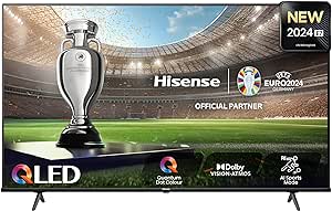 Hisense TV 65" QLED 4K 65E77NQ, Smart TV VIDAA U7, Dolby Vision, HDR 10 , Game Mode Plus, Dolby Atmos, Alexa Built-in, VIDAA Voice, Tuner DVB-T2/S2 HEVC 10, lativù 4K