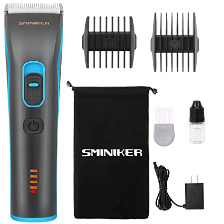 Professional Hair Clippers for Men Cordless & RECHARGEABLE Hair Trimmer with Hairdressing Cape and Travel Bag 4 Precise Length Adjustable Hair Cutting Kit with 2 Guide Combs Low Noise Clippers For Men