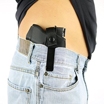 ComfortTac Concealed Carry Holster | Carry Inside The Waistband IWB or Outside The Waistband OWB | Size 3 Fits Glock 26, 27, 30, 43, M&P Shield 9mm, .40, .45 Auto, Ruger LC9, LC380, and Similar Guns
